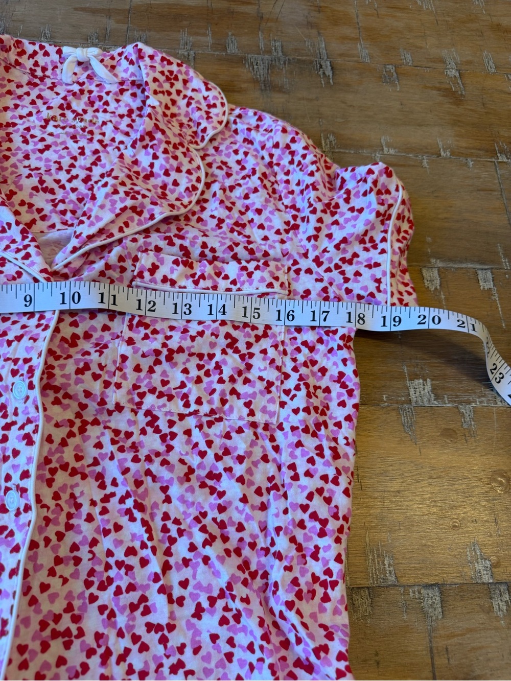 kate spade Pink & Red Heart-Print Pajama Set - Picture 6 of 13